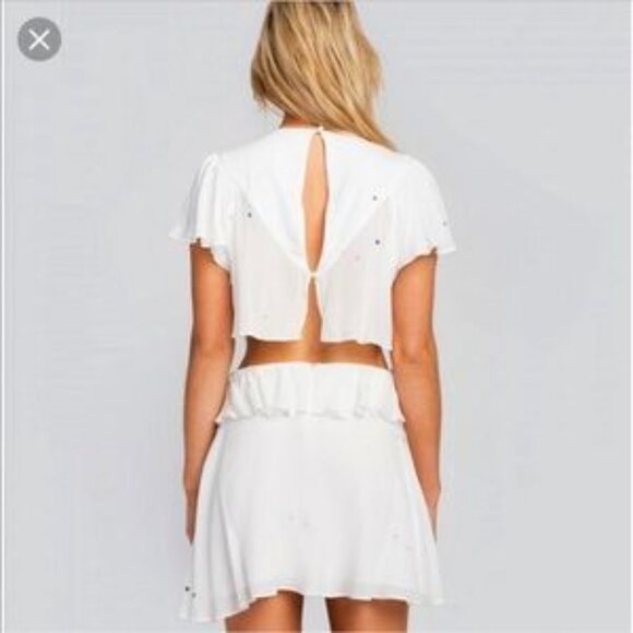 NWT Wildfox Starlet Brighton Star Cutout Mini Dress Summer Festival Girl - Picture 3 of 7